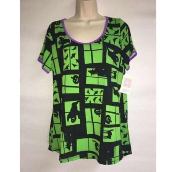 LuLaRoe Classic T Medium Halloween Ghost Witch Bat - Picture 1 of 4